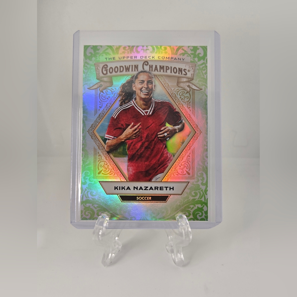 2025 Upper Deck Goodwin Champions - Kika Nazareth #36 Neon Green Rainbow